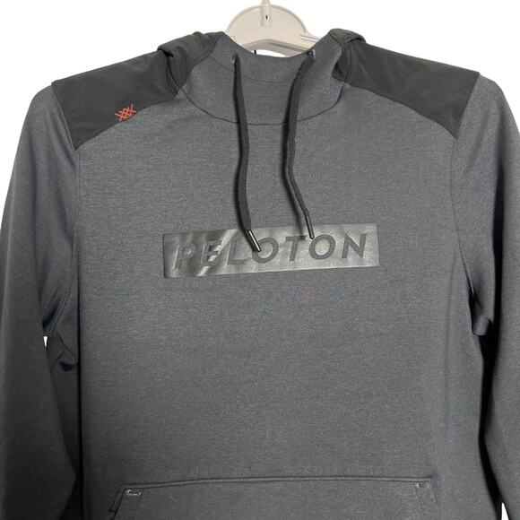 NWOT Rhone x Peloton Nylon Tactel Hoodie  SIZE S Asphalt Gray Zip Pocket NEW - Picture 7 of 12